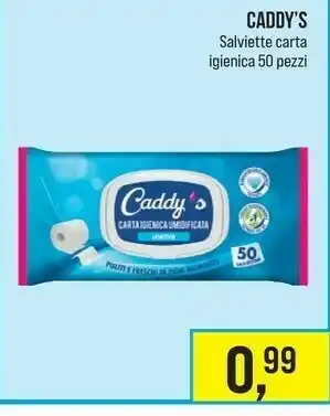 Caddy's Caddy's Salviette Carta Igienica 50 Pezzi offerta