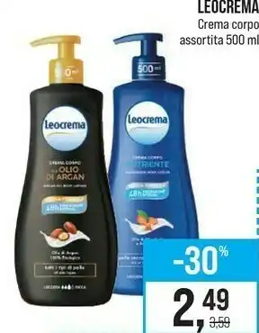 Caddy's Leocrema Crema Corpo Olio Di Argan/ Nutriente 500 Ml offerta