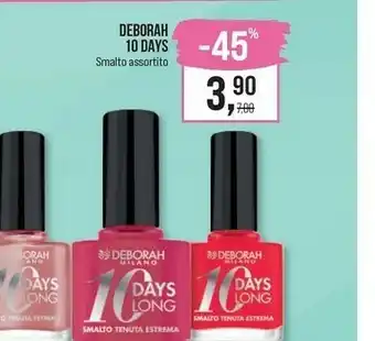Caddy's Deborah Milano SMALTO GEL EFFECT 8.5ml Rosso Smalto Per Unghie offerta