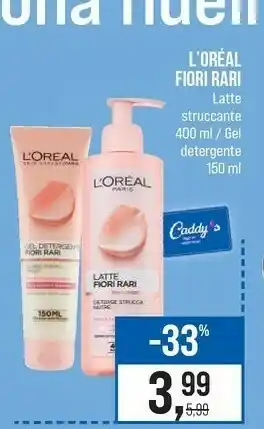 Caddy's L'Oreal Fiori Rari Latte Struccante offerta