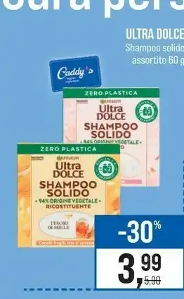 Caddy's Garnier Ultra Dolce Shampoo Solido offerta