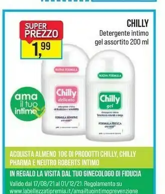 Caddy's Chilly Detergente Intimo Gel offerta