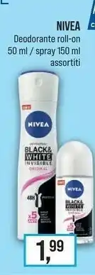 Caddy's Nivea Deodorante Roll - On / Spray offerta
