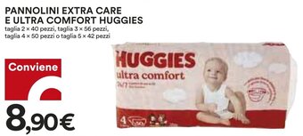 Coop PANNOLINI EXTRA CARE E ULTRA COMFORT HUGGIES offerta