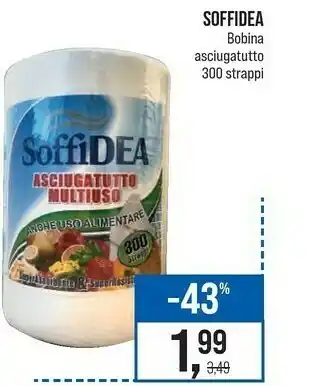 Caddy's Soffidea Bobina Asciugatutto 300 Strappi offerta