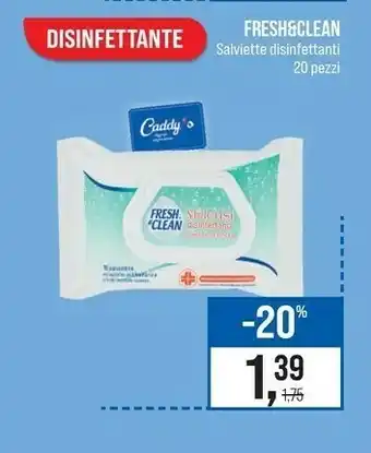 Caddy's Fresh & Clean Salviette Disinfettanti offerta