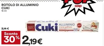 Coop ROTOLO DI ALLUMINIO CUKI 16 mt offerta