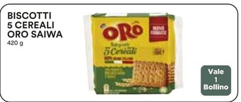 Coop BISCOTTI 5 CEREALI ORO SAIWA 420 g offerta
