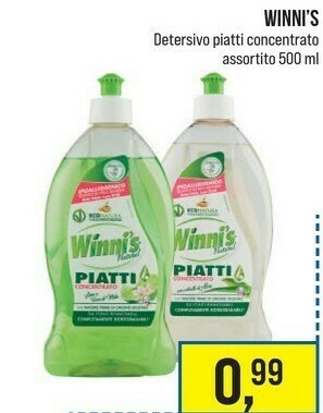 Caddy's Winni's Detersivo Piatti Concentrato offerta