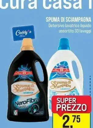 Caddy's Spuma di Sciampagna Detersivo Lavatrice Liquido offerta