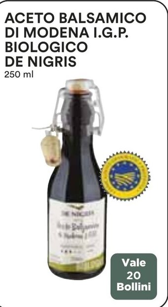 Coop ACETO BALSAMICO DI MODENA I.G.P. BIOLOGICO DE NIGRIS 250 ml offerta