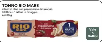 Coop TONNO RIO MARE 4 x 80 g offerta