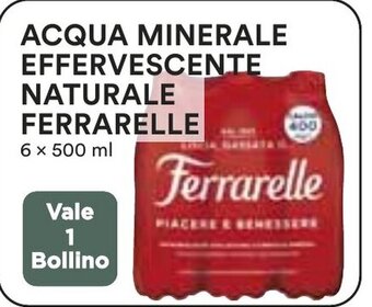 Coop ACQUA MINERALE EFFERVESCENTE NATURALE FERRARELLE 6 x 500 ml offerta
