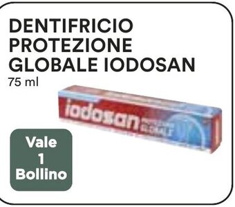 Coop DENTIFRICIO PROTEZIONE GLOBALE IODOSAN 75 ml offerta