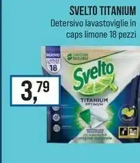 Caddy's Svelto Titanium Detersivo Lavastoviglie In Caps Limone offerta