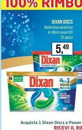 Caddy's Dixan Discs Detersivo Lavatrice In Discs offerta