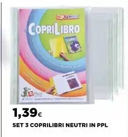 Ipercoop Coop set 3 coprilibri neutri in ppl offerta