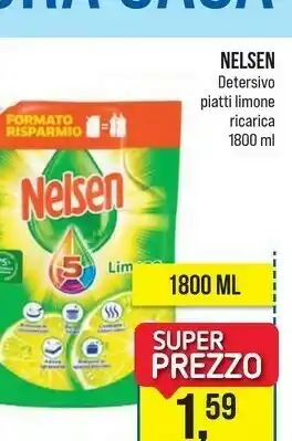 Caddy's Nelsen Detersivo Piatti Limone Ricarica offerta