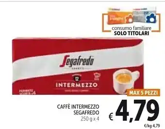 Spazio Conad Segafredo caffè intermezzo offerta