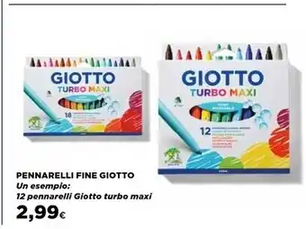 Ipercoop Giotto pennarelli fine offerta