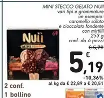 Spazio Conad Nuii mini stecco gelato offerta