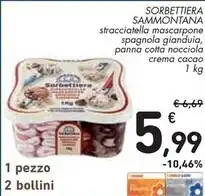 Spazio Conad Sammontana sorbettiera offerta