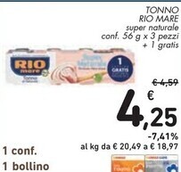 Spazio Conad Rio mare tonno offerta