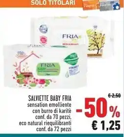 Conad Fria salviette baby offerta