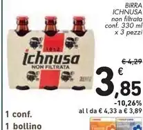 Spazio Conad Ichnusa birra offerta
