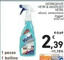 Spazio Conad Vetril detergente vetri & multiuso offerta