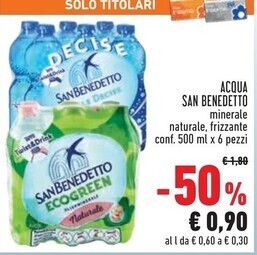Conad San benedetto acqua offerta