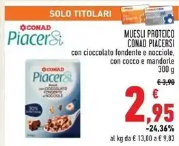 Conad Conad muesli proteico piacersi offerta