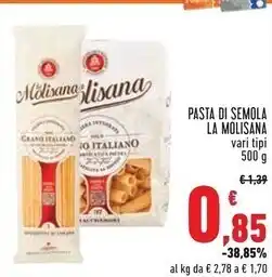 Conad La molisana pasta di semola offerta