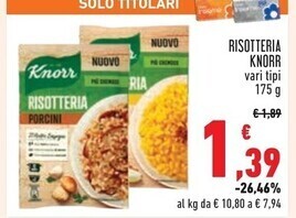 Conad Knorr risotteria offerta