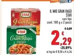Conad Star il mio gran ragu offerta