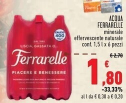 Conad Ferrarelle acqua offerta
