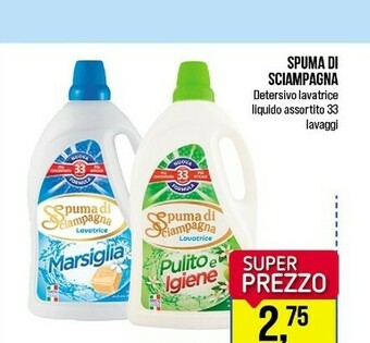 Caddy's Spuma di Sciampagna Detersivo lavatrice offerta