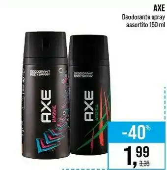 Caddy's Axe Deodorante offerta