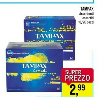 Caddy's Tampax Assorbenti interni offerta