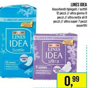 Caddy's Lines Assorbenti lines offerta