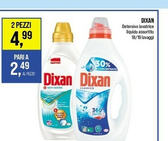 Caddy's Dixan Detersivo lavatrice offerta
