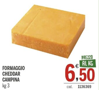FORMAGGIO CHEDDAR CAMPINA kg 3