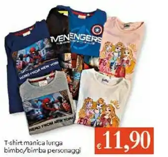 Galassia T-Shirt Manica Lunga Bimbo/Bimba offerta