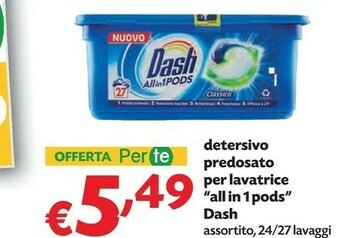 Pam Dash Detersivo lavatrice offerta