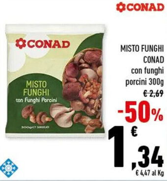 Conad MISTO FUNGHI CONAD con Funghi Porcini 300g offerta