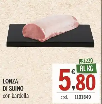 LONZA DI SUINO con bardella