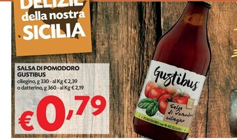 Pam Gustibus Passata di pomodoro offerta