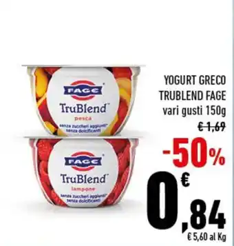 Conad YOGURT GRECO TRUBLEND FAGE vari gusti 150g offerta