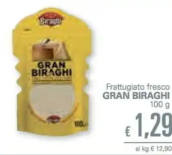 Unes Biraghi Gran 100% Latte Italiano Grattugiato Fresco 100 G(ml) offerta