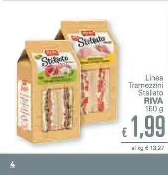 Unes Riva - Stellato Tramezzino Ancora Più Morbido Salame Milano, Crema Di Crescenza E Olive Verdi 150 G(ml) offerta